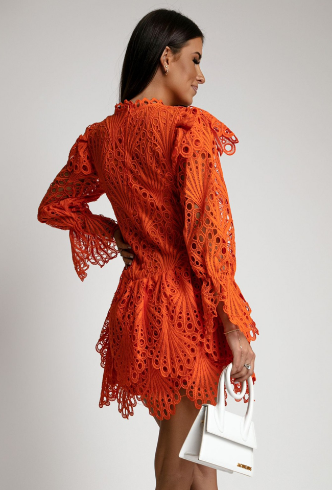 Narancssárga csipkeruha - CHILI dresses -