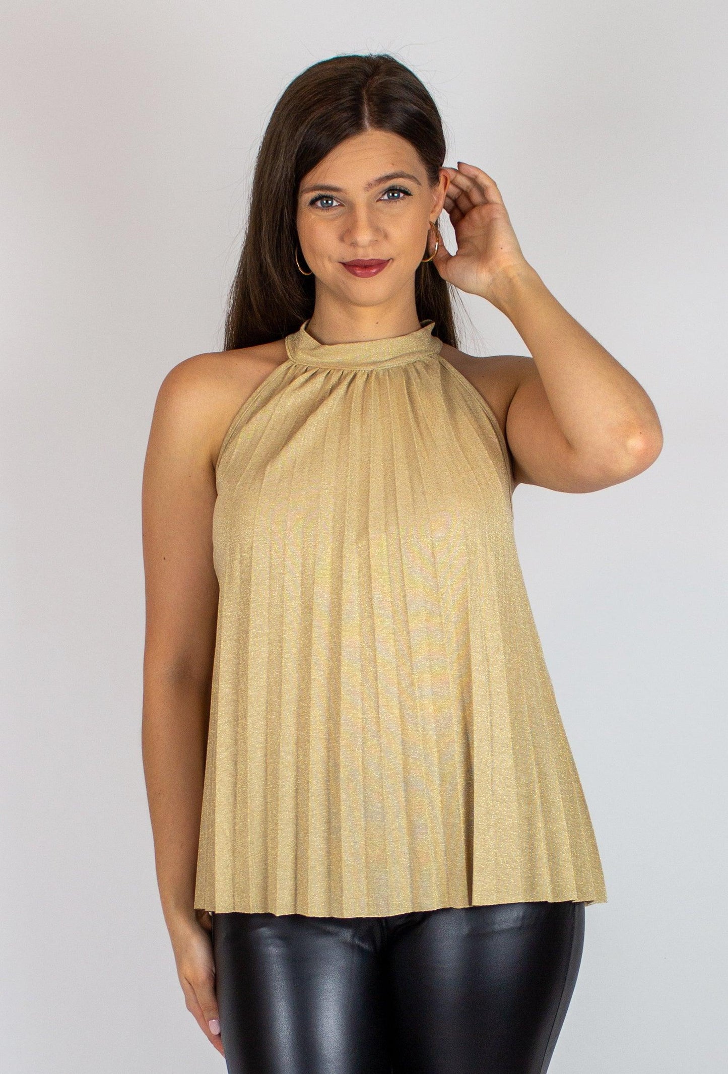 Aranyszínű ujjatlan felső - Chili dresses - Felső