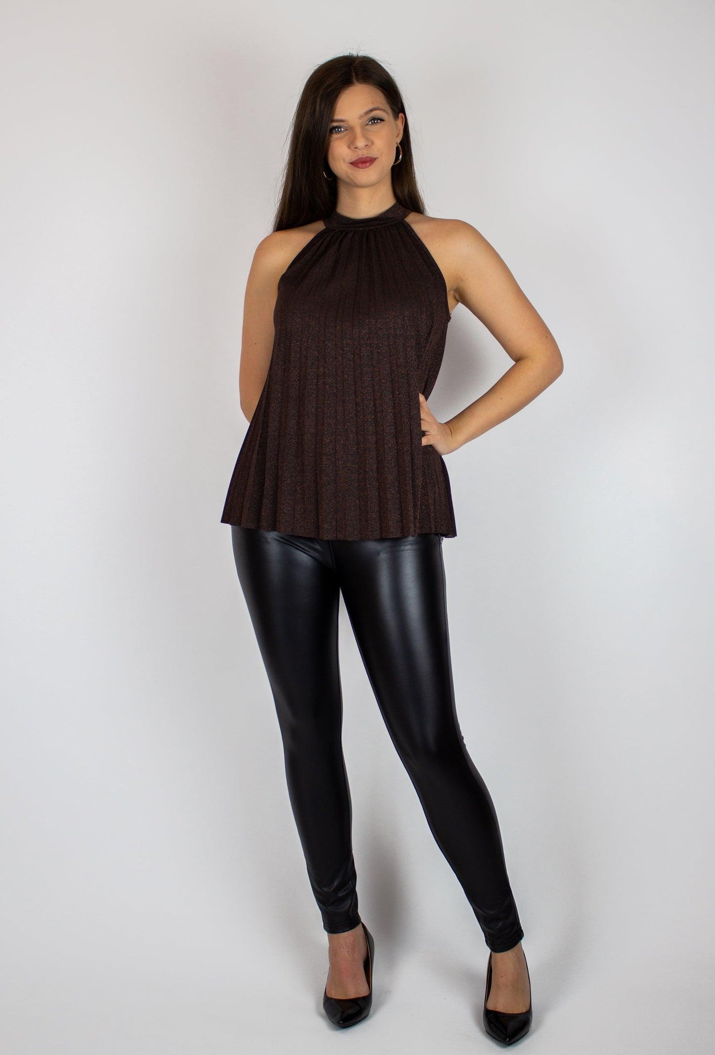 Barna ujjatlan felső - Chili dresses - Felső