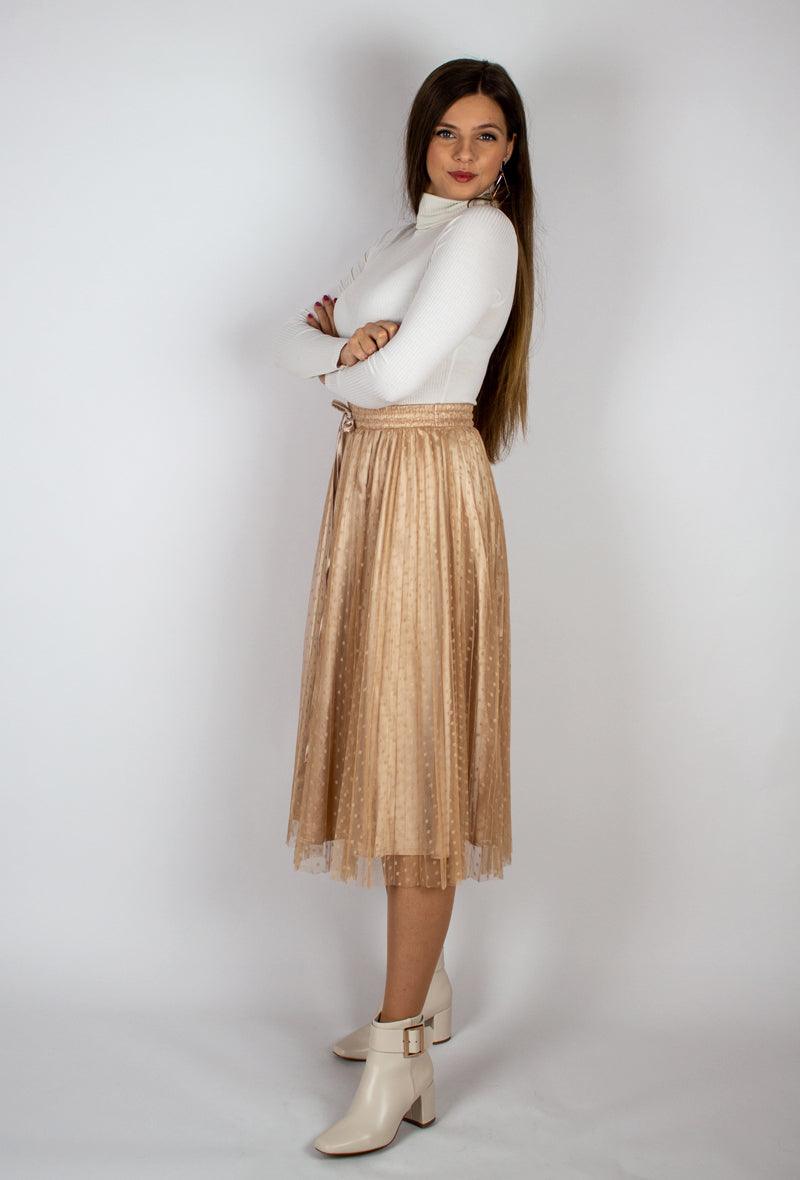 Bézs midi szoknya - Chili dresses - Szoknya