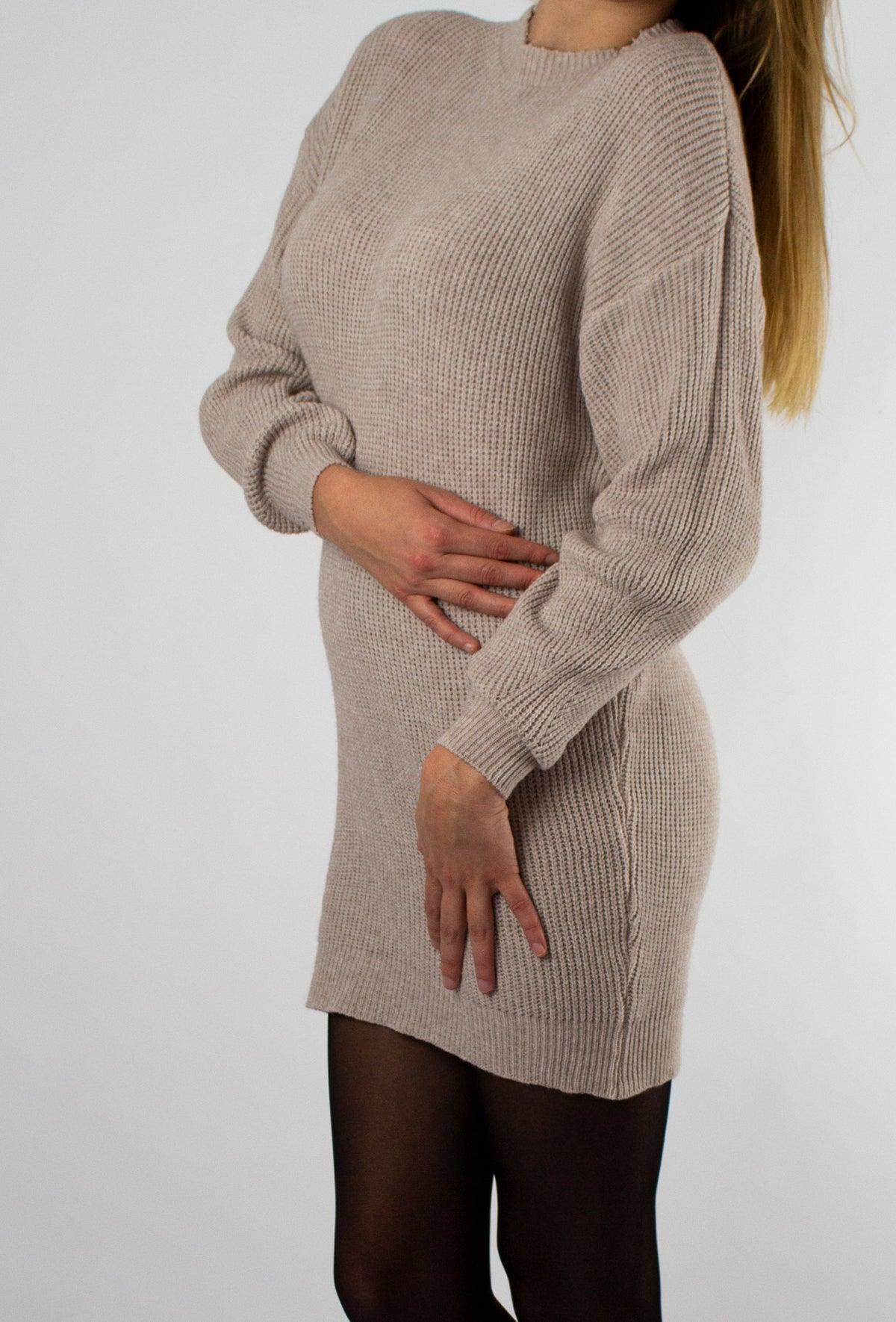 Bézs kötött ruha - Chili dresses - Ruha