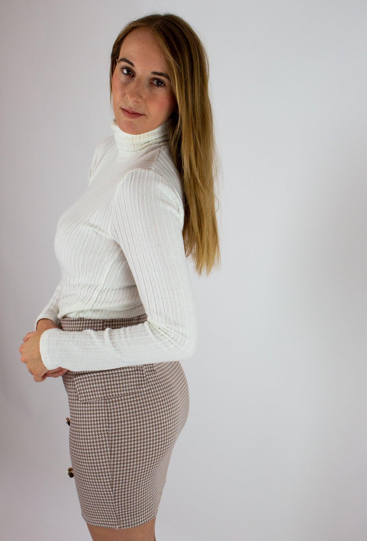 Bézs pepita szoknya - Chili dresses - Szoknya
