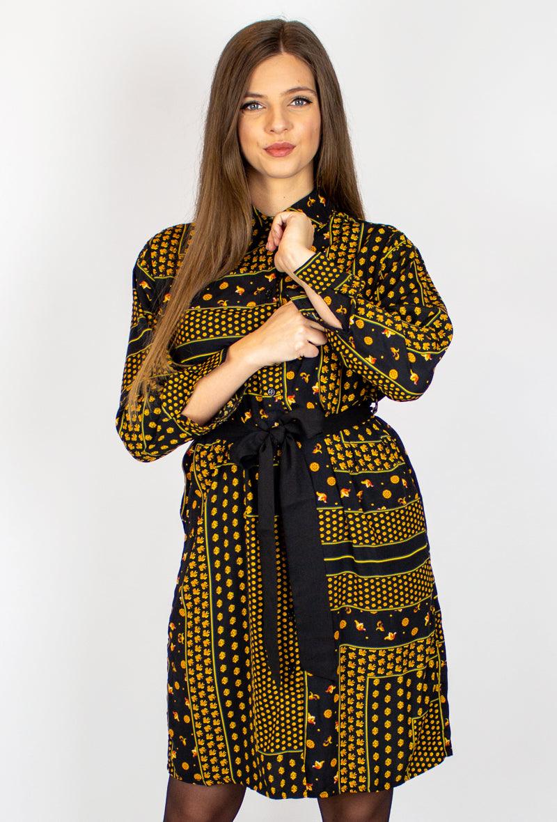 Fekete mintás ingruha - Chili dresses - Ruha