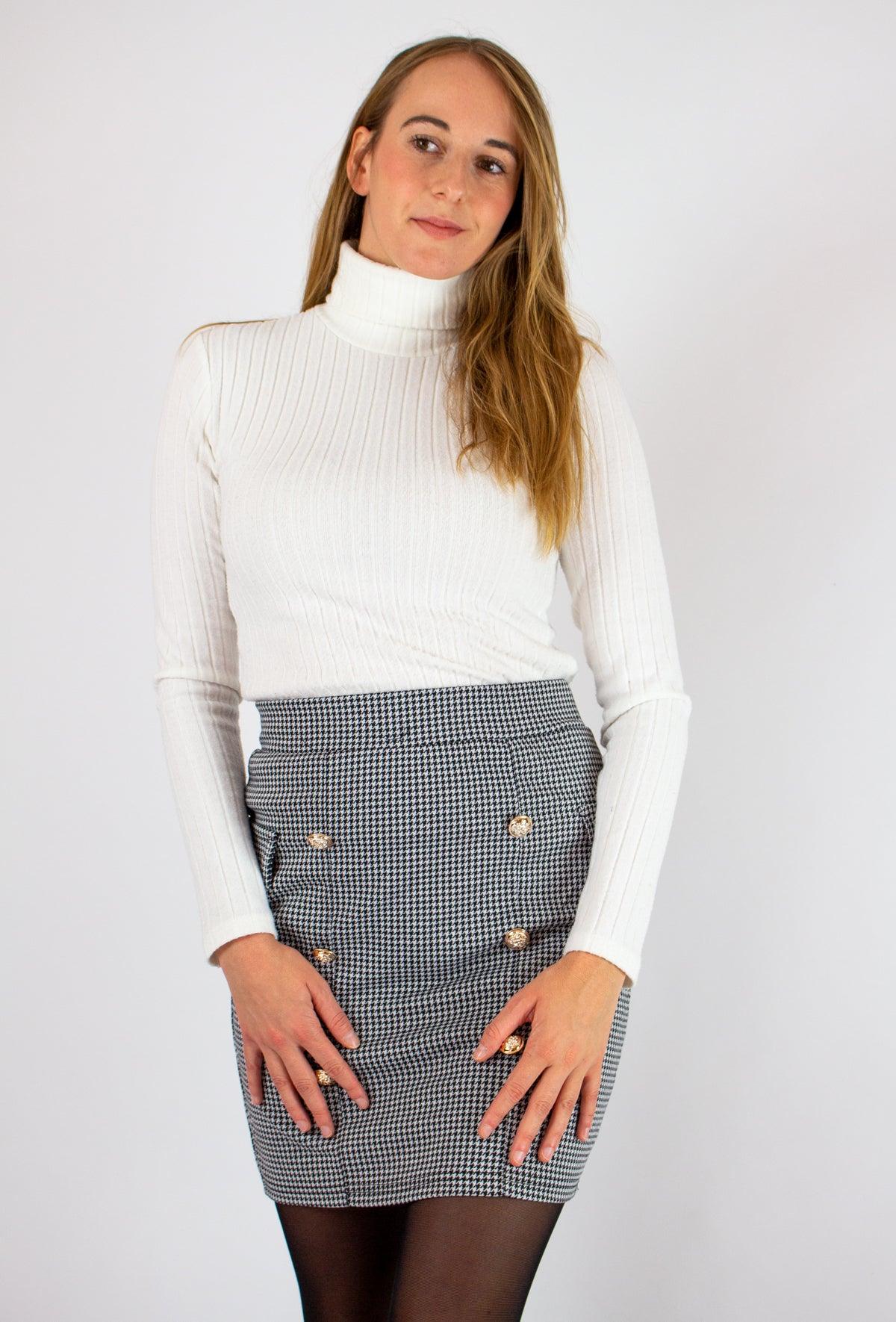Fekete pepita szoknya - Chili dresses - Szoknya