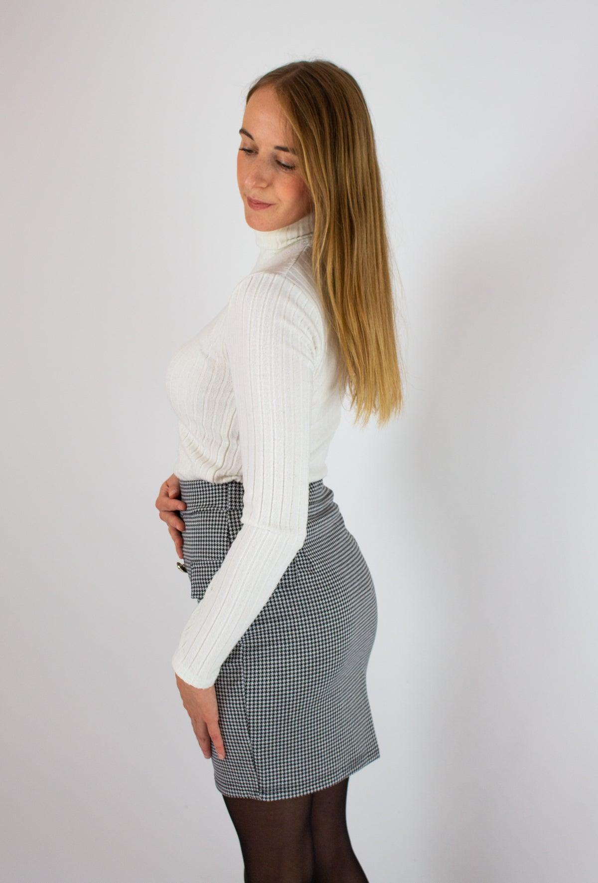 Fekete pepita szoknya - Chili dresses - Szoknya