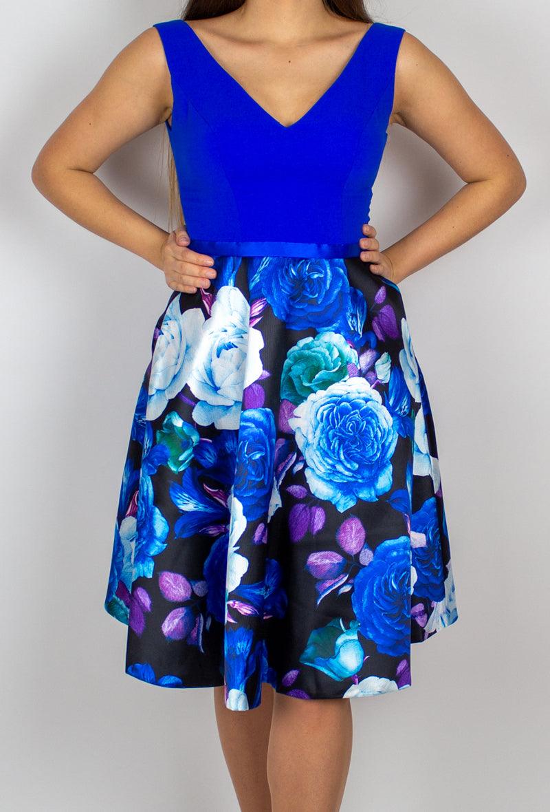 Királykék virágos ruha - Chili dresses - Ruha