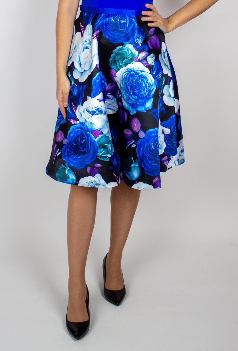 Királykék virágos ruha - Chili dresses - Ruha