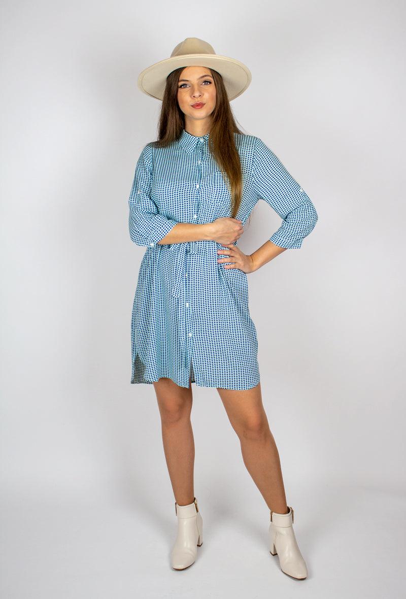 Kék mintás ingruha - Chili dresses - Ruha