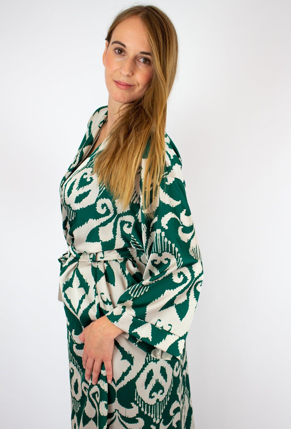 Zöld mintás kimono - Chili dresses - Blézer