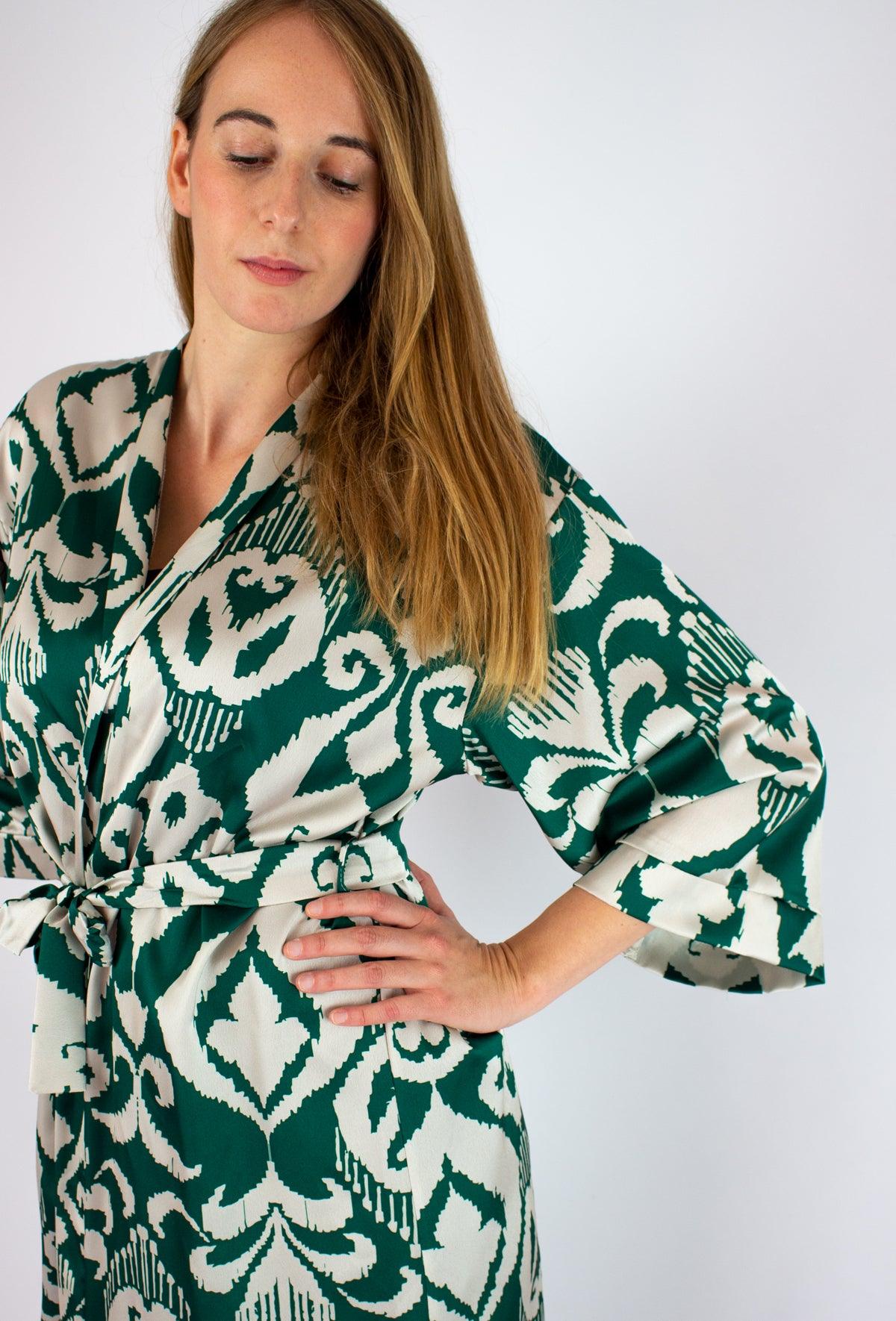 Zöld mintás kimono - Chili dresses - Blézer