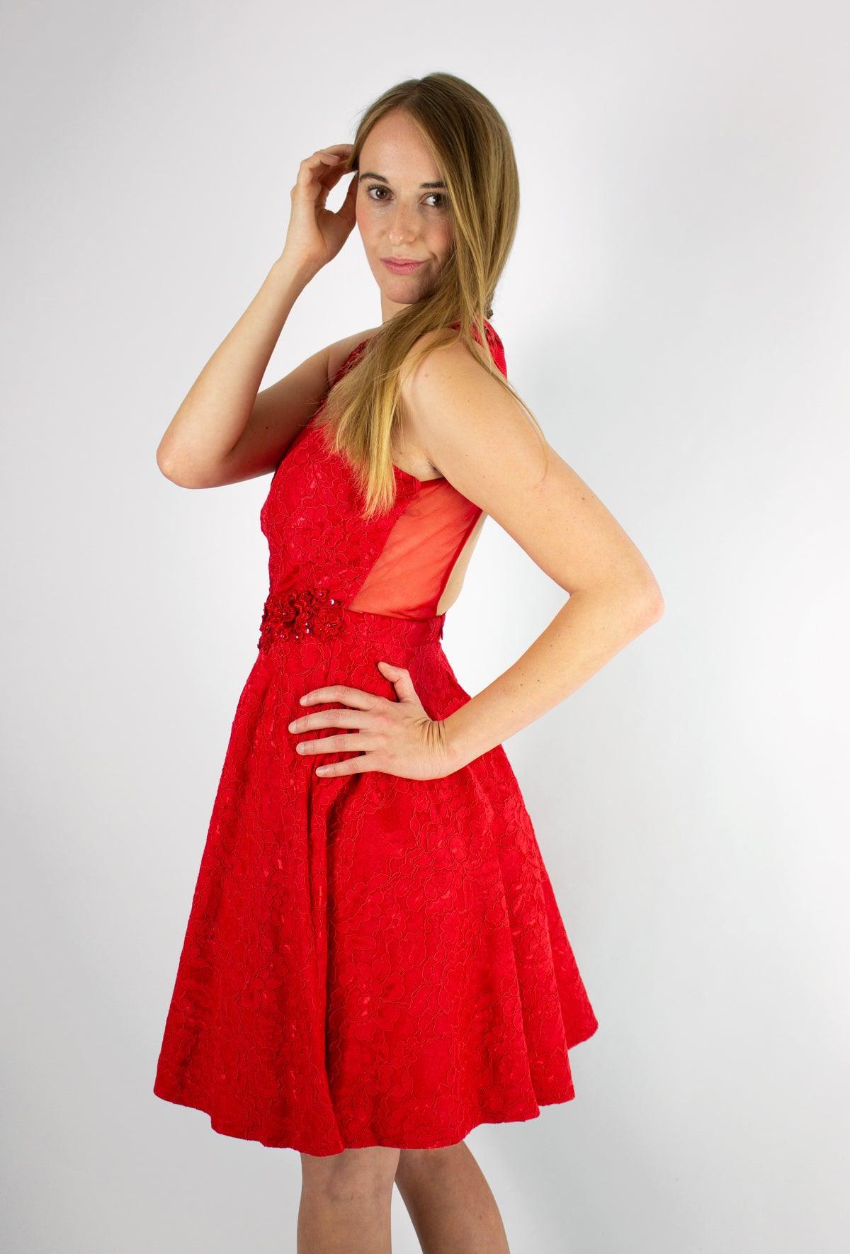 Csipkés kivágott hátú menyecske ruha - Chili dresses - Ruha
