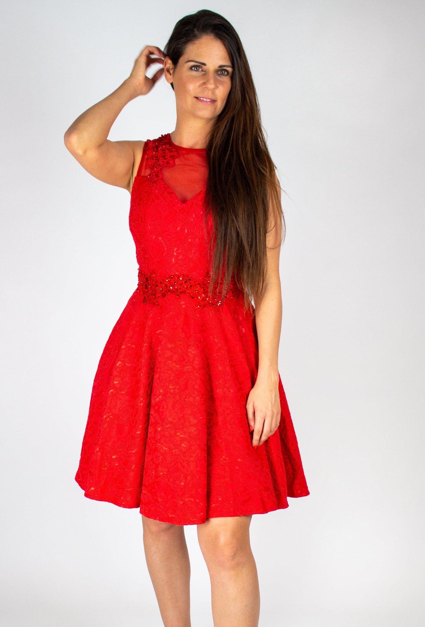 Csipkés kivágott hátú menyecske ruha - Chili dresses - Ruha