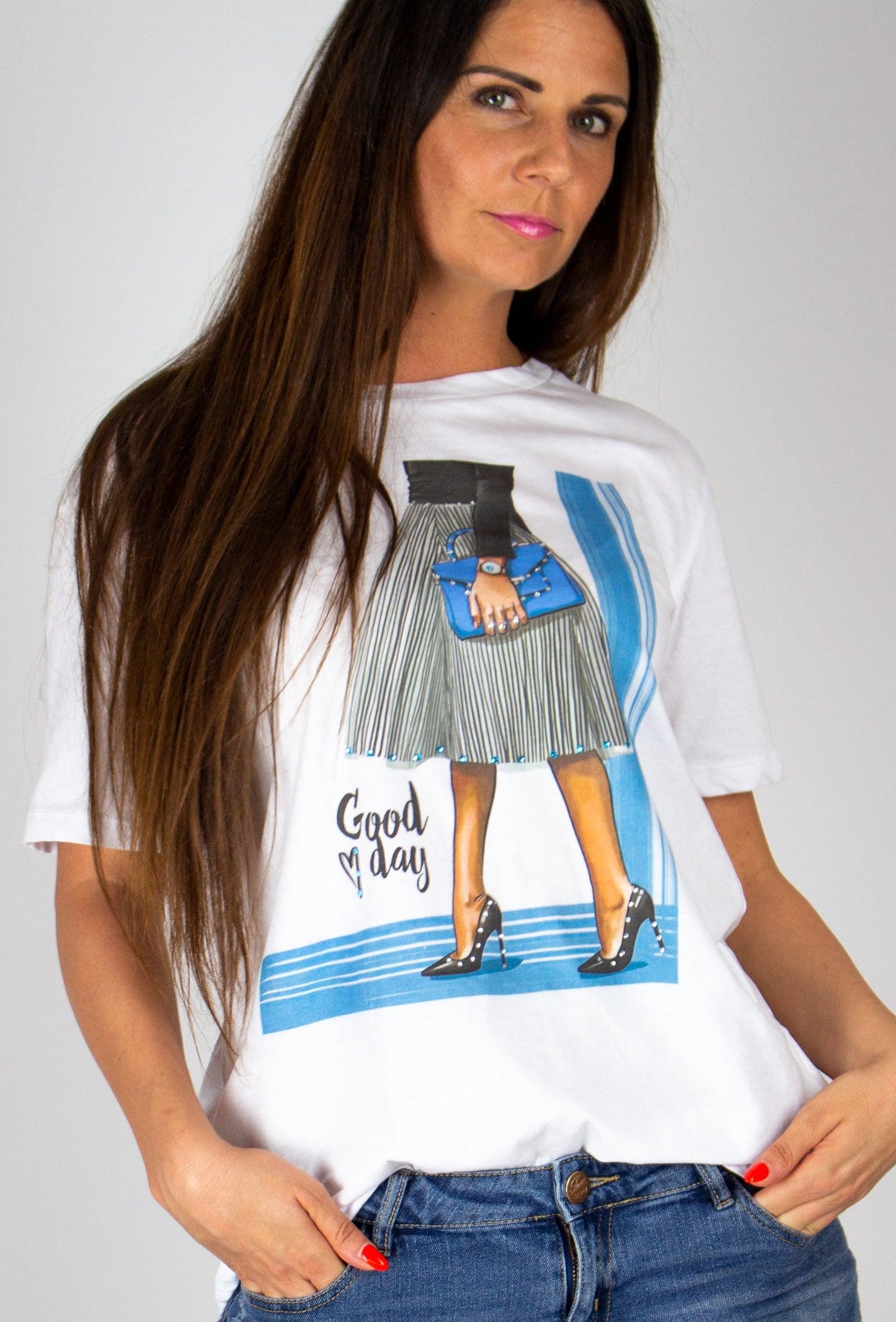 Kék mintás póló - Chili dresses - Felső