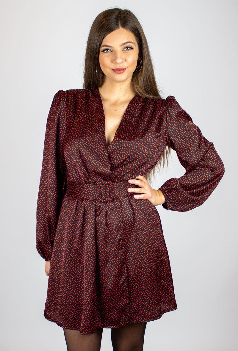 Mintás ruha övvel - Chili dresses - Ruha