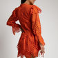 Narancssárga csipkeruha - CHILI dresses - 